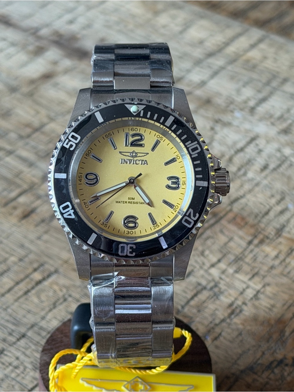 New in Box Invicta Specialty Rowan Men’s Watch 40mm - Yellow Dial